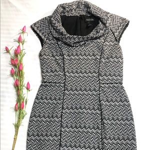 White House Black Market Chevron Pencil Dress
